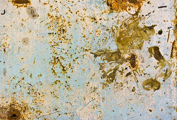 Image showing texture of rusty painted metal