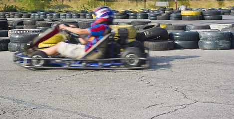 Image showing qualifying rounds of children's sport races