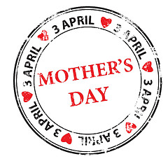 Image showing Mother's day grunge rubber stamp