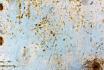 Image showing texture of rusty painted metal