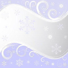 Image showing Silvery christmas frame