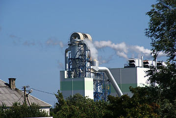 Image showing Pipes of a factory