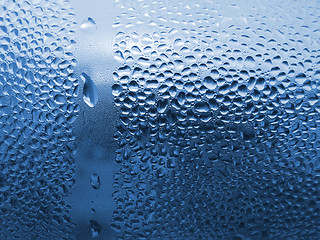 Image showing water drops on glass