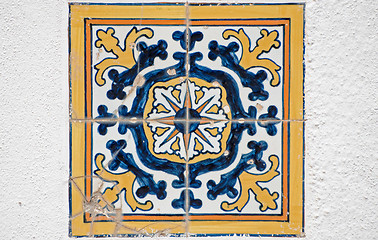 Image showing Old tiles detail 