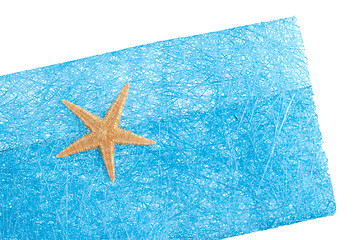 Image showing Sea star blue envelope