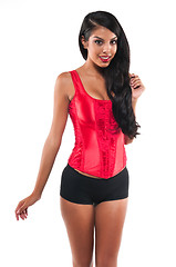 Image showing Red bustier