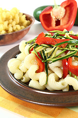 Image showing Pasta with vegetables