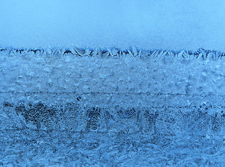 Image showing frosty natural pattern on glass