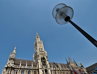 Image showing central tower of Neues Rathaus