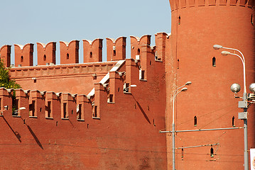 Image showing Moscow Kremlin wall fragment