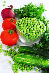 Image showing Appetizing fresh vegetables