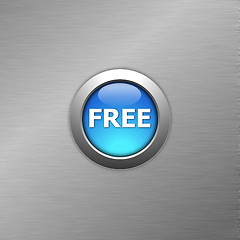 Image showing blue free button