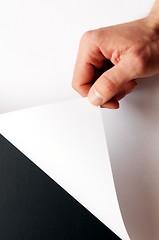 Image showing paper and hand