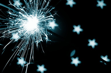 Image showing holiday sparkler