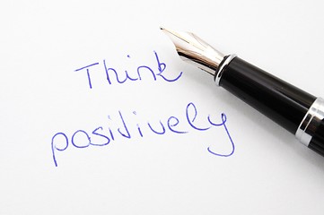 Image showing think positive