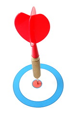 Image showing Dart arrow hit the target