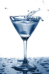 Image showing glass of water with splash