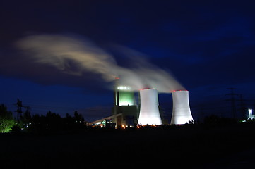 Image showing industry at night