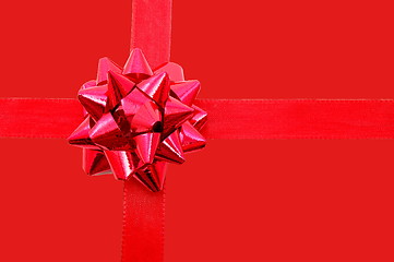 Image showing Christmas Gift with ribbon