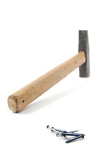Image showing hammer and nails