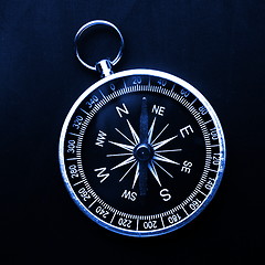 Image showing macro of compass