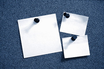 Image showing blank sheet paper on bulletin board