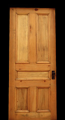 Image showing old wood door