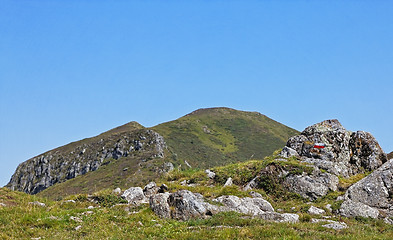 Image showing GR footpath in The Central Massif