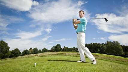 Image showing golf player