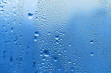 Image showing blue water drop texture