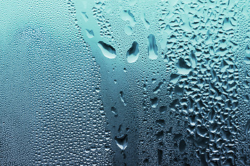 Image showing blue water drop texture