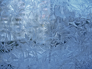 Image showing frosty window