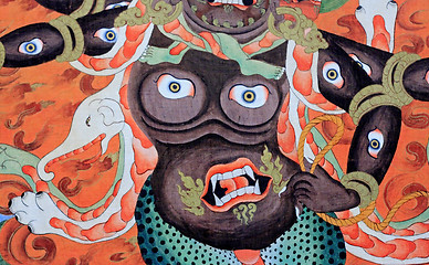 Image showing chinese monster paint