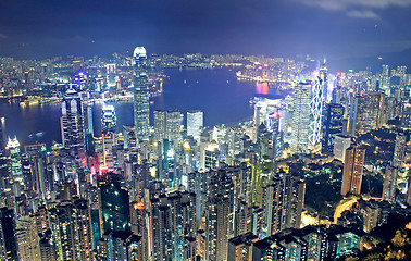 Image showing hongkong night