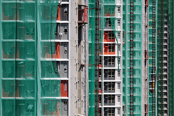 Image showing Construction site of private apartments 