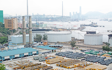 Image showing gas container and bridge 