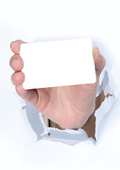 Image showing Hand and a card