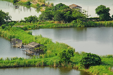 Image showing Rice terrace landscape in China 