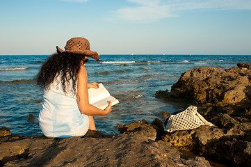 Image showing The pleasure of reading