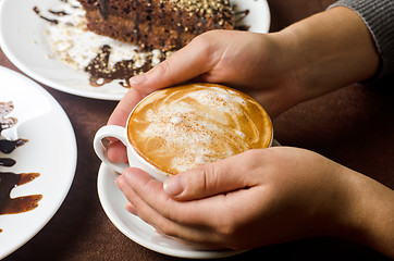 Image showing latte coffe