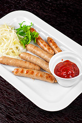 Image showing Grilled sausages