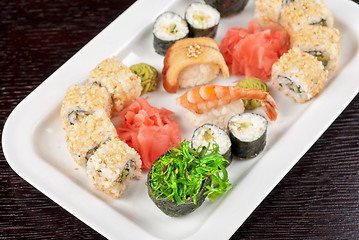 Image showing sushi set