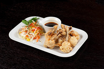 Image showing Fried chicken wings