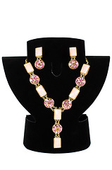 Image showing necklace with pendants and earrings