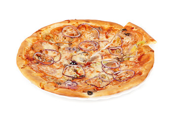 Image showing vegetable pizza