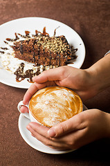 Image showing latte coffe