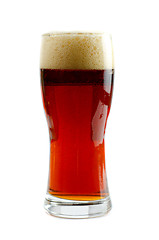 Image showing Glass of dark beer