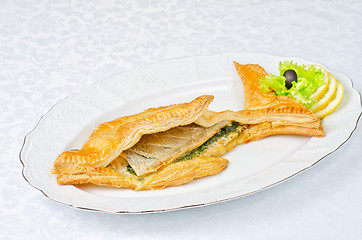 Image showing tasty dish of trout fish