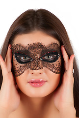 Image showing girl at mask