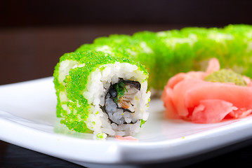 Image showing sushi rolls